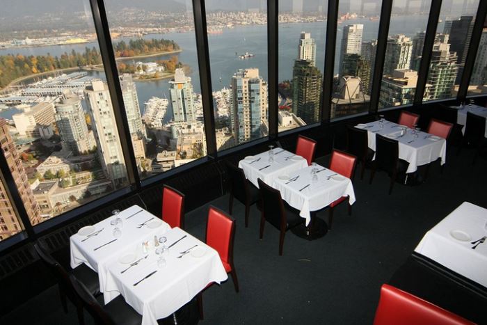 Рестораны с панорамным видом: Cloud 9 (Ванкувер, Канада)