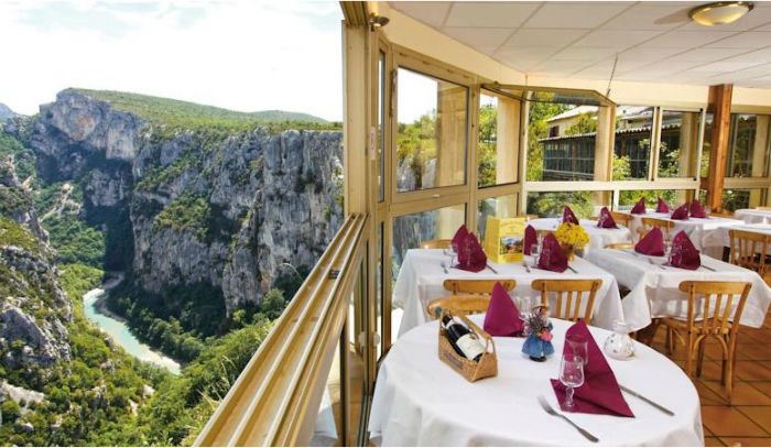 Рестораны с панорамным видом: Grand Canyon du Verdon (Горж дю Вердон, Франция)