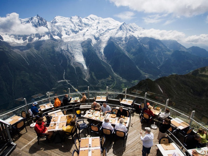 Рестораны с панорамным видом: Le Panoramic (Шамони, Франция)