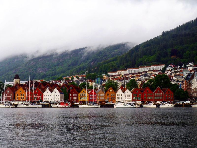 Красивые города Норвегии: Берген 