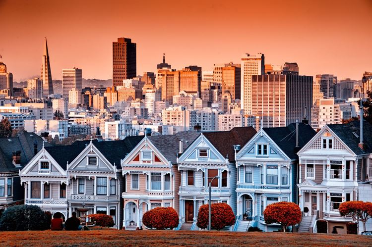 Самые известные и красивые улицы мира - Штайнер стрит в Сан-Франциско (США)