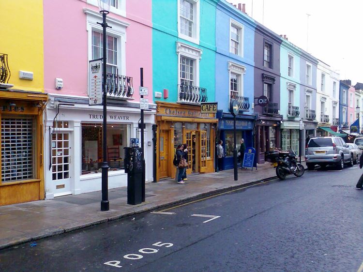 Самые известные и красивые улицы мира - Портобелло Роуд в Лондоне (Великобритания)