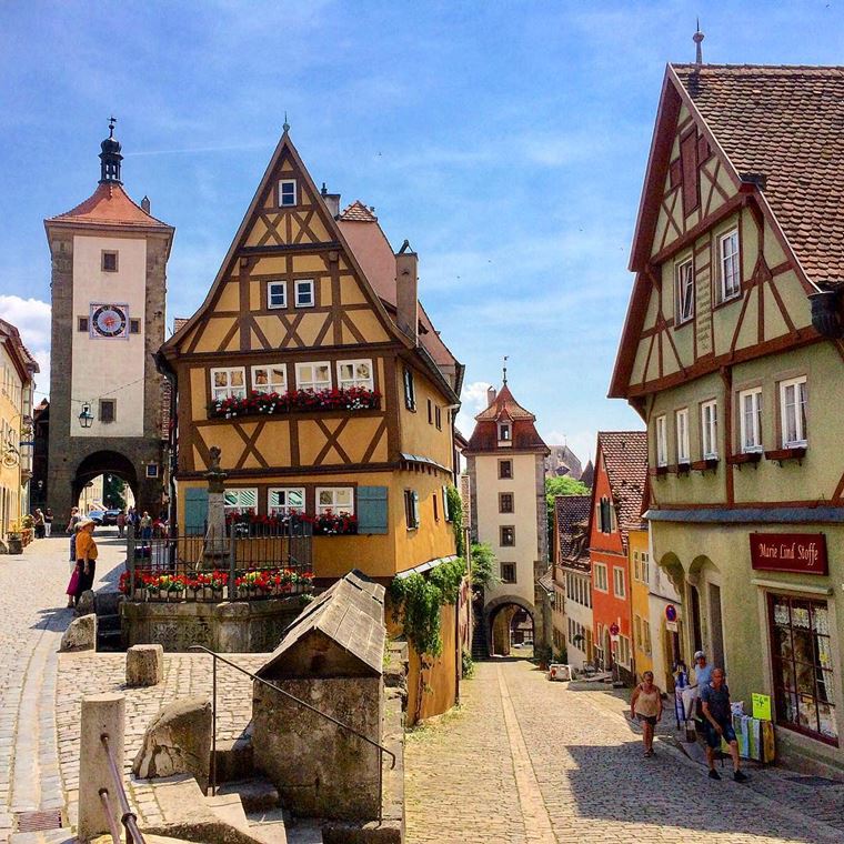 Красивые старинные города Германии: Ротенбург-на-Таубере 