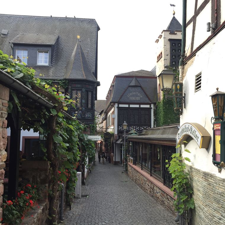 Красивые деревни и маленькие города Германии: Рюдесхайм-ам-Райн