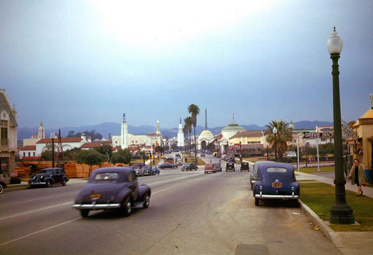 Цветные фото старого Лос-Анджелеса 40-70-х годов - ретро-фото 2