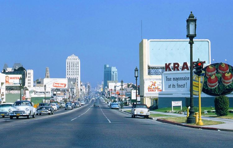 Цветные фото старого Лос-Анджелеса 40-70-х годов - ретро-фото 6