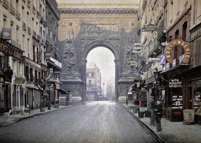 Старый Париж: редкие цветные фото - пустые улицы