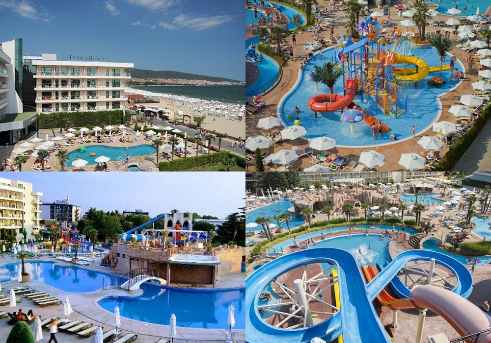 Отели Болгарии с аквапарком: DIT Evrika Beach Club Hotel & Waterpark (Солнечный берег)