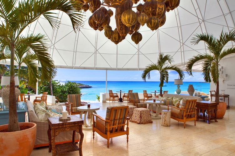 Курортный отель Belmond Cap Juluca на Карибах: лаунж зона