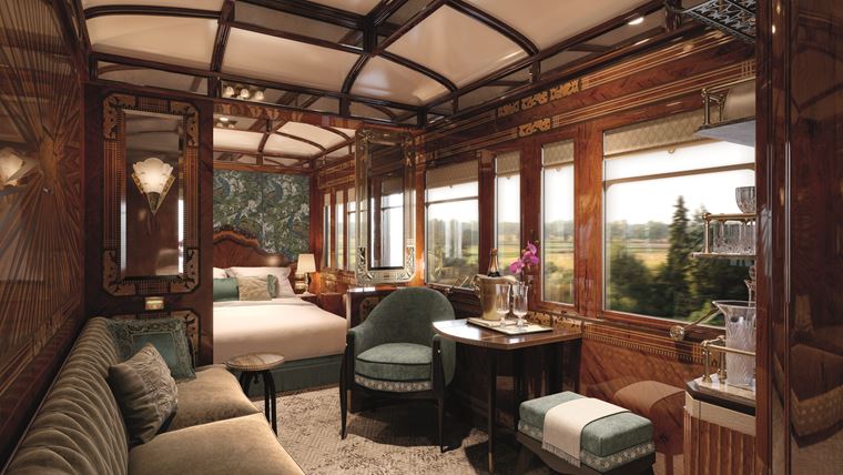 Поезд Venice Simplon-Orient-Express новые купе Grand Suites