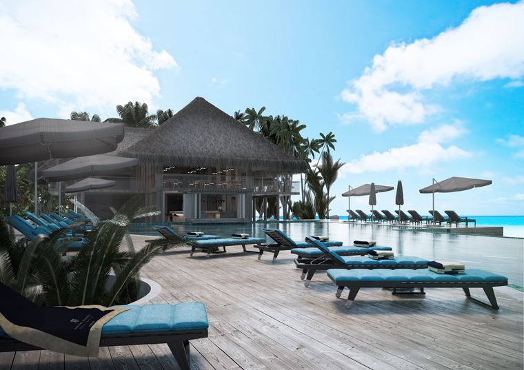 Курорт Baglioni Resort Maldives - бар у бассейна