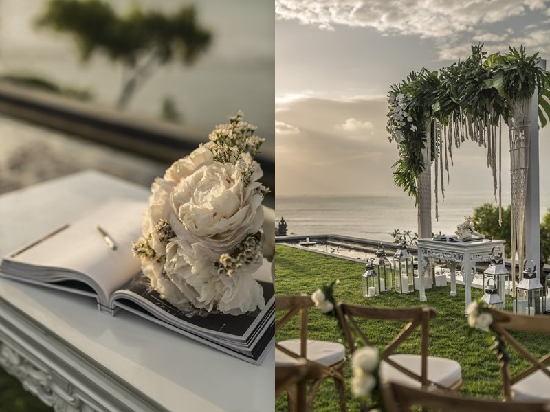Свадьба на Бали с Four Seasons Resort Bali at Jimbaran Bay - книга записей и алтарь