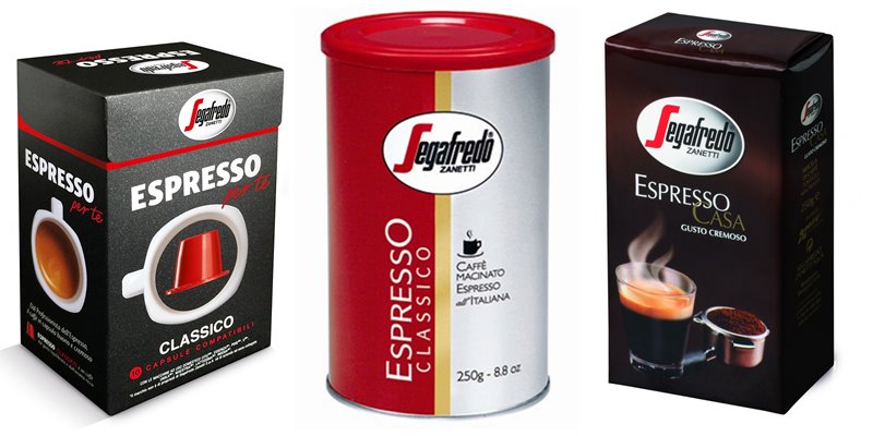 Лучшие марки итальянского кофе - Segafredo Zanetti Espresso - капсулы и молотый эспрессо