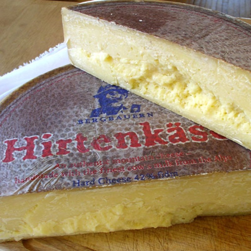 Сорта немецкого сыра - Хиртенкезе (Hirtenkäse) - твёрдый желтый