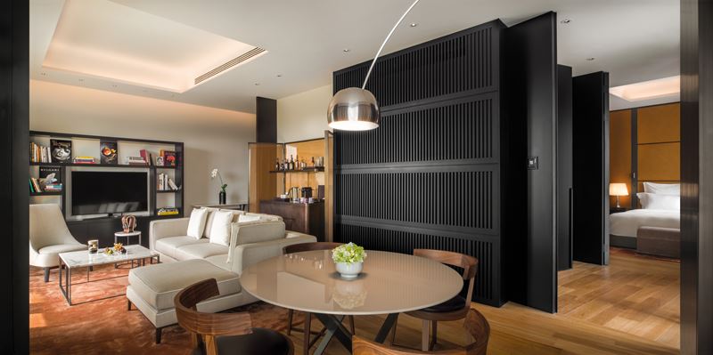 Bulgari Hotel Beijing - Deluxe Suite - дизайн интерьера номера