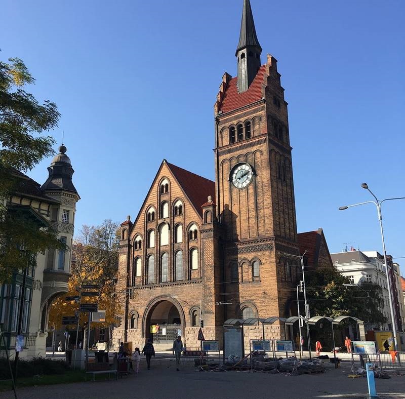 Красивые города Чехии: Евангелистский костёл Христа в Остраве