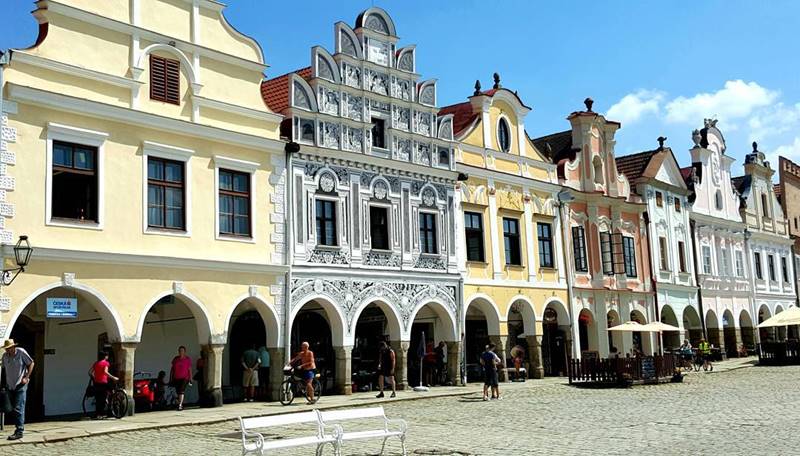 Красивые города Чехии: архитектура Тельчя