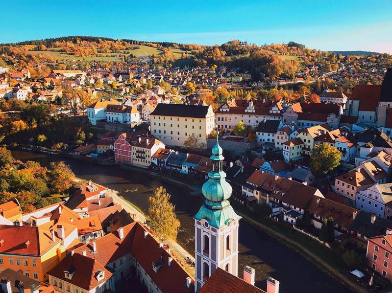 Красивые города Чехии: Чески-Крумлов