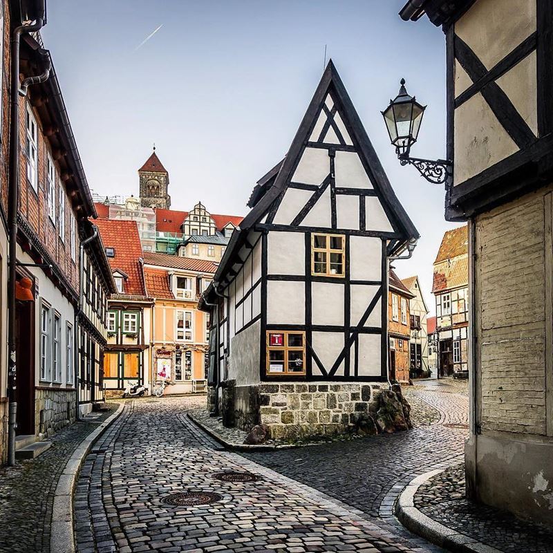 Крупные и красивые города Германии - Старый город Кведлинбурга 
