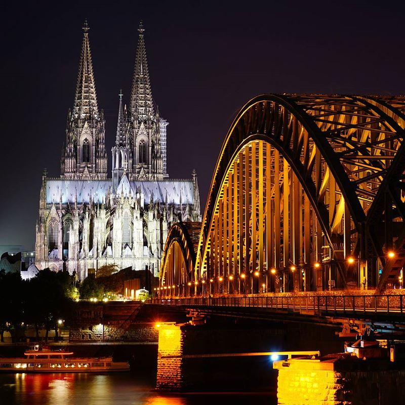 Крупные и красивые города Германии - Кёльнский кафедральный собор