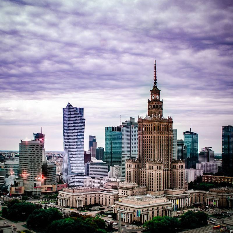 Крупные и красивые города Польши - Дворец культуры и науки в Варшаве