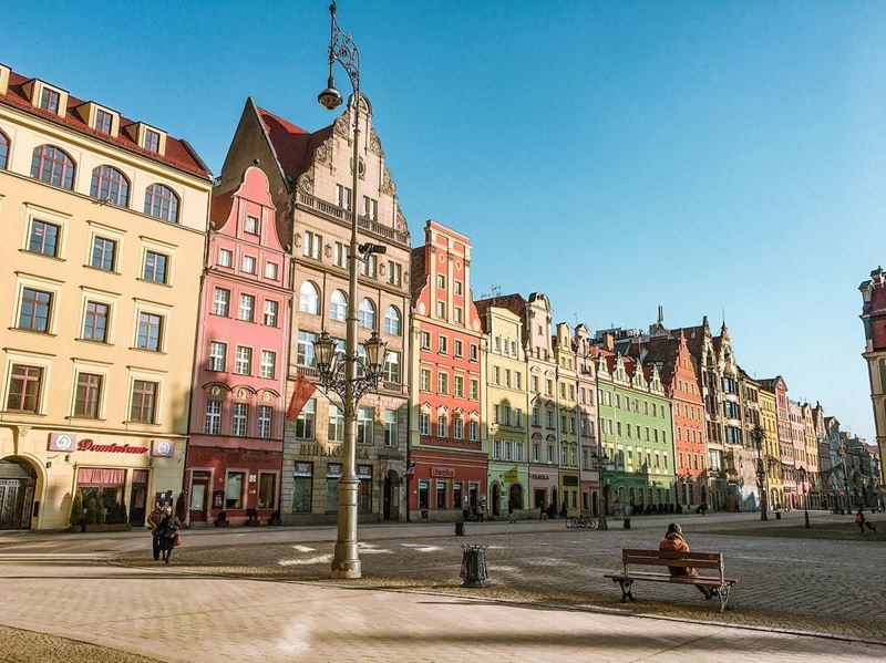 Крупные и красивые города Польши - Рыночная площадь Вроцлава