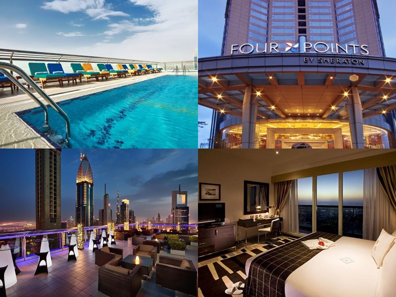 Отели Дубая с бассейном на крыше: Four Points by Sheraton Sheikh Zayed Road (4 звезды)