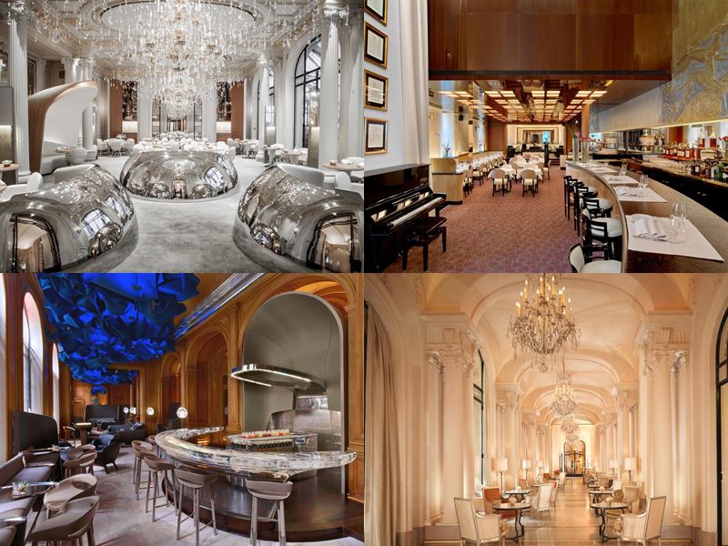 Лучшие дорогие отели Франции 2017 - Four Seasons Hotel George V (Париж) - интерьер ресторанов