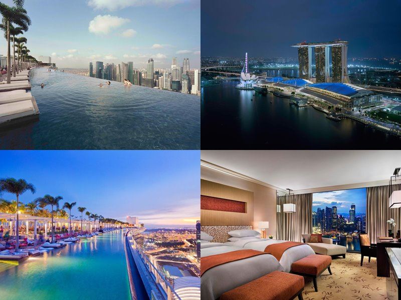Отели Сингапура с бассейном на крыше - Marina Bay Sands (5 звёзд)