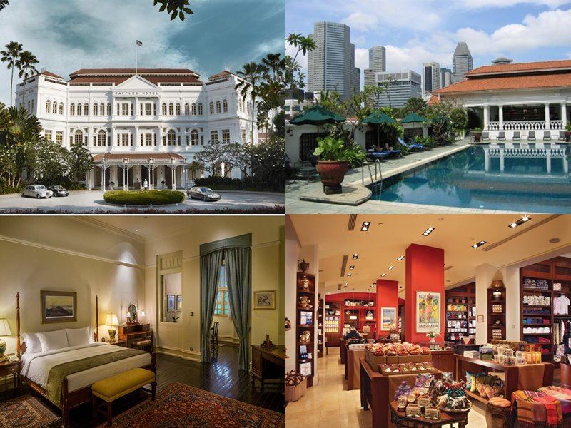 Отели Сингапура с бассейном на крыше - Raffles Hotel (5 звёзд)
