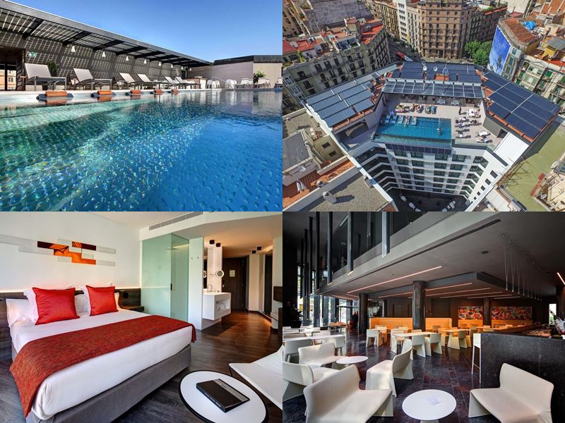 Отели Барселоны с бассейном на крыше - Olivia Balmes Hotel (4 звезды)