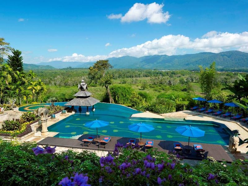 Отели с панорамными бассейнами инфинити - Anantara Golden Triangle (Таиланд, Чианграй)