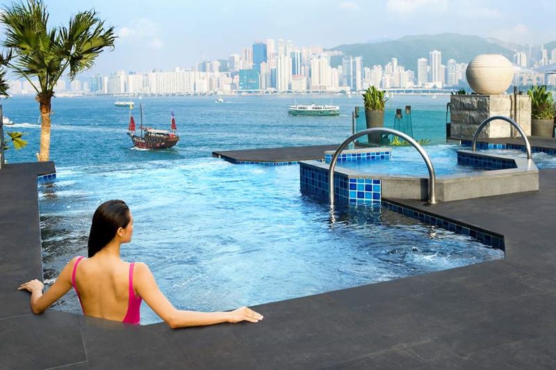 Отели с панорамными бассейнами инфинити - Intercontinental Hotel Hong Kong (Гонконг)