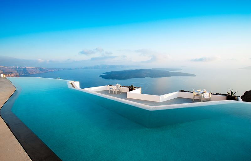 Отели с панорамными бассейнами инфинити - Grace Santorini (Греция, о. Санторини, Имеровигли)