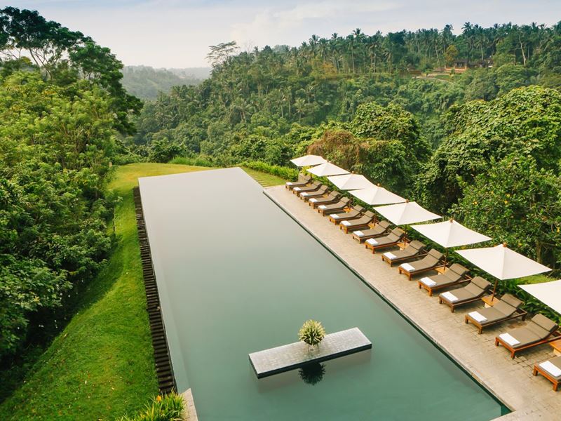 Отели с панорамными бассейнами инфинити - Alila Ubud Hotel (Индонезия, о. Бали, Убуд)