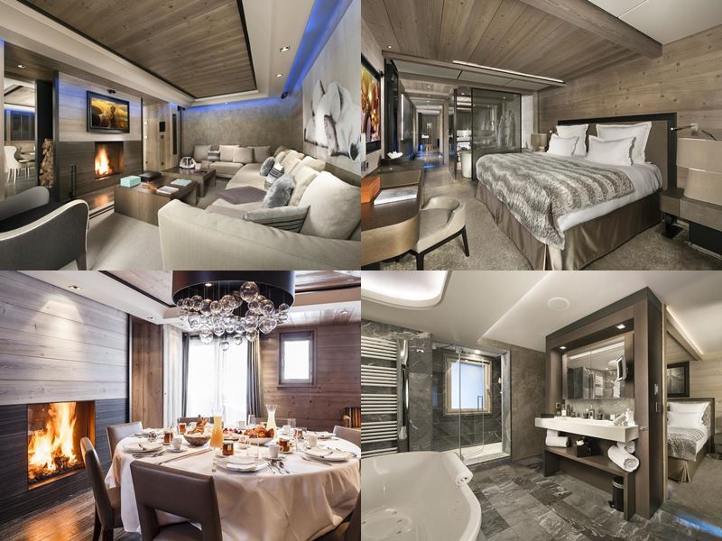 Grandes Alpes Private Hotel & Spa - дизайн интерьера номеров и ванной комнаты