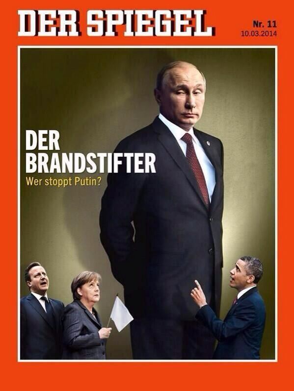 Владимир Путин фото обложек журналов - Der Spiegel (март 2014)