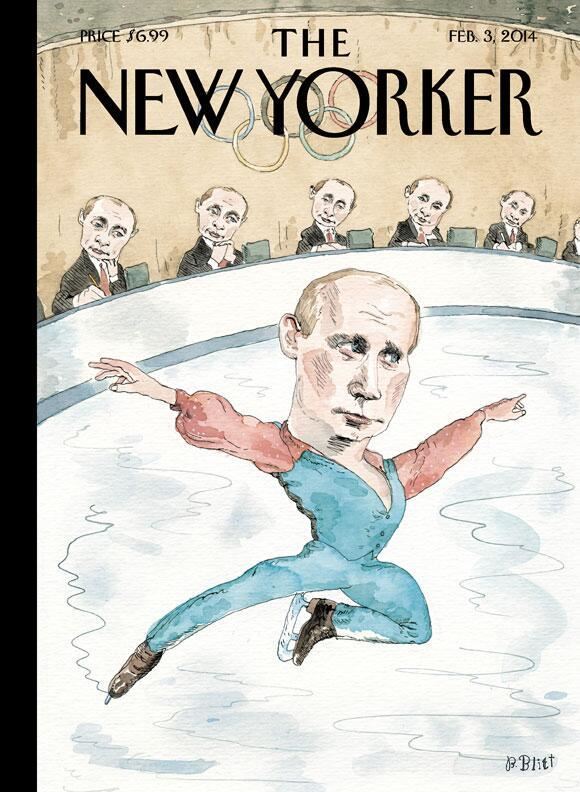 Владимир Путин фото обложек журналов - The New Yorker (февраль 2014) 