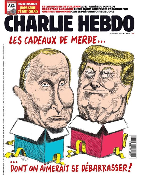 Владимир Путин фото обложек журналов - Charlie Hebdo (декабрь 2014) 