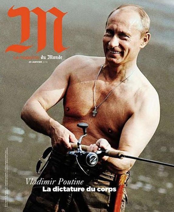 Владимир Путин фото обложек журналов - Le Monde (январь 2014)