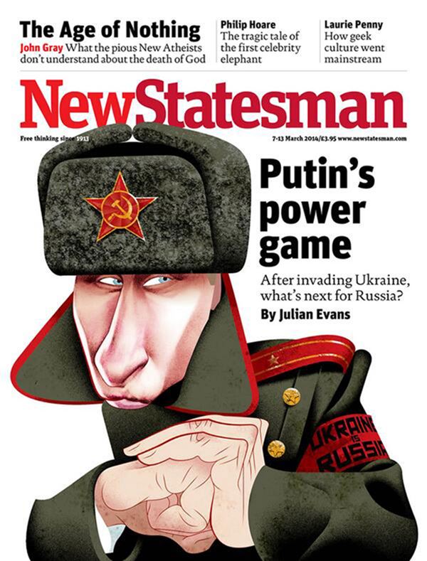 Владимир Путин фото обложек журналов - New Statesman (март 2014)