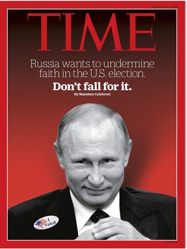Владимир Путин фото обложек журналов - Time (октябрь 2016) 