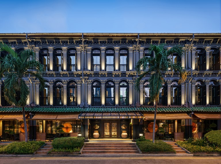 Six Senses Duxton - отель в Сингапуре - фасад, архитектура 