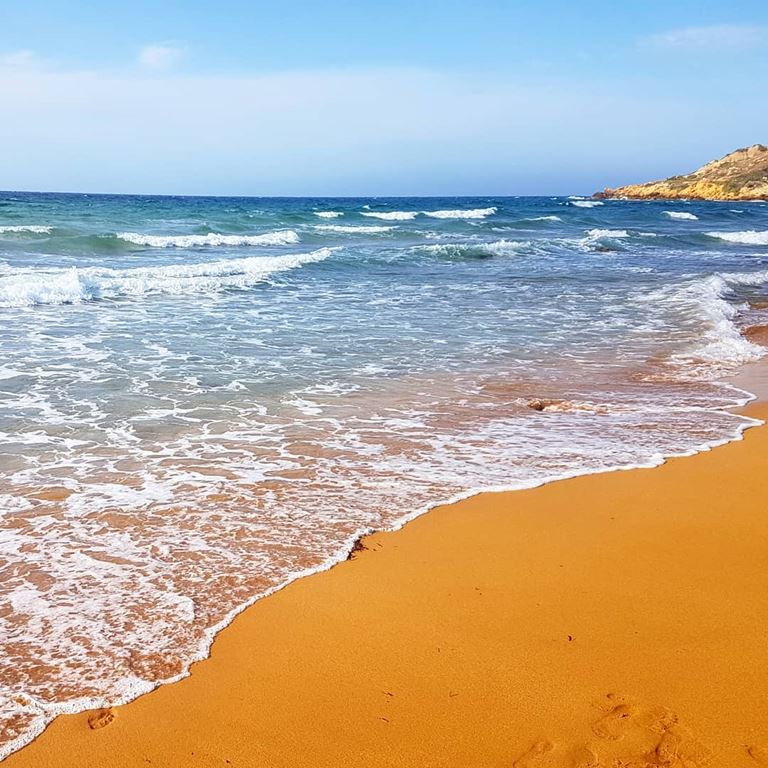 Цветные пляжи мира - Оранжевый пляж Рамла Бэй (Мальта)