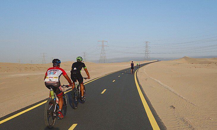 Дубайская арифметика: интересные факты о городе в цифрах - велосипедная трасса Al Qudra