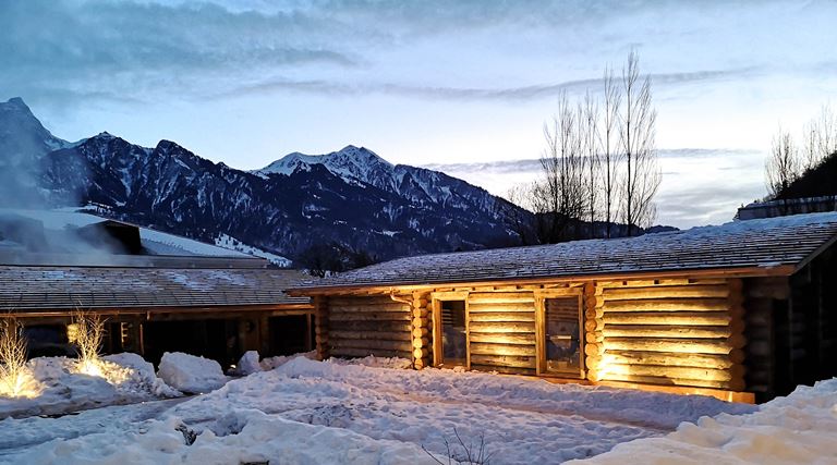 Ragaz Sauna Village с самой большой сауной в Швейцарии