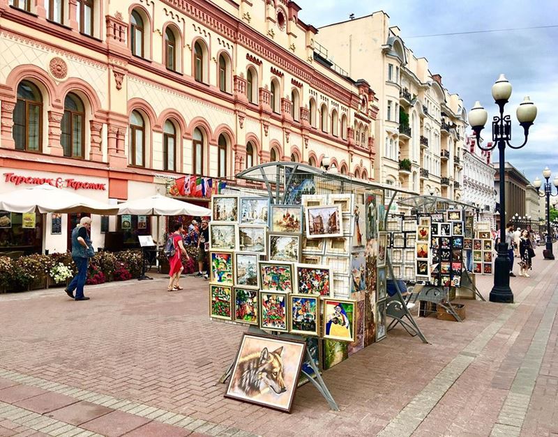 10 любимых мест китайских туристов в Москве - улица Старый Арбат