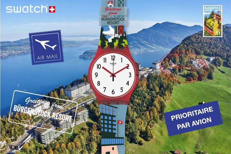 B-VIEWTIFUL: Swatch посвятила часы курорту Бюргеншток (Швейцария) 