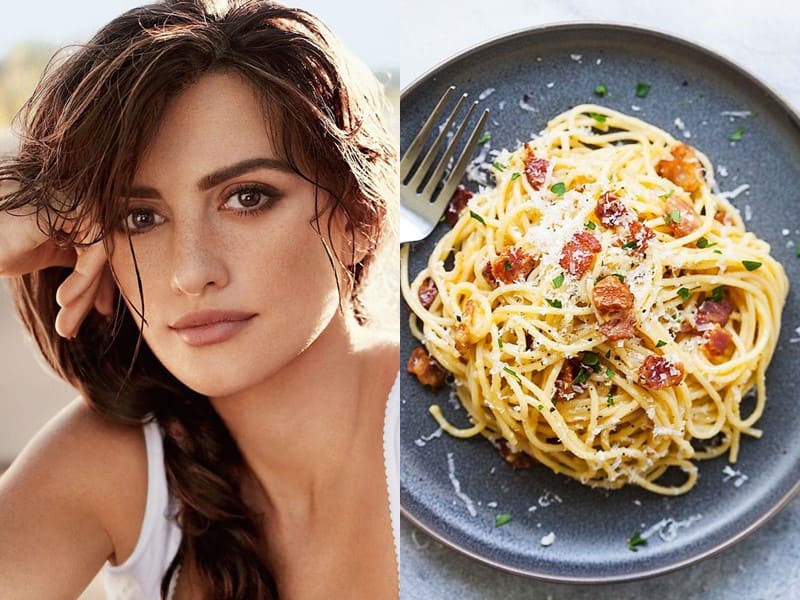 Знаменитости и их любимая паста - Пенелопа Крус – спагетти алла карбонара