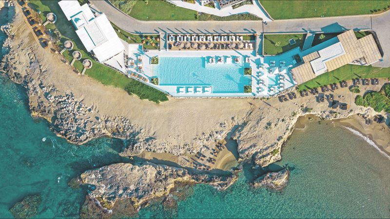 Курорт Abaton Island Resort & Spa (о. Крит) - вид сверху